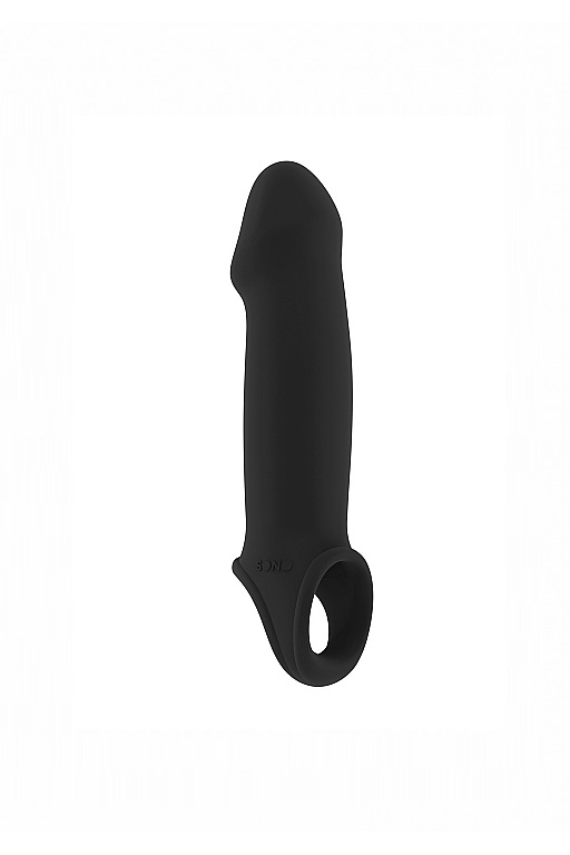 увеличивающая насадка на пенис закрытого типа no.33 - stretchy penis extension - black в Воронеже