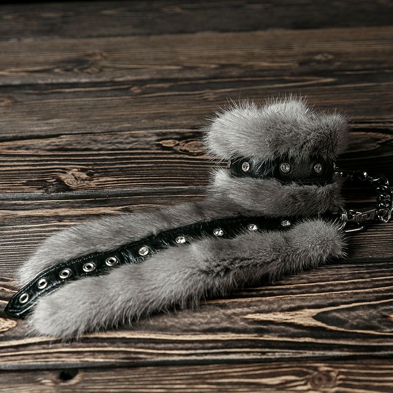 наручники из меха норки, серые в Воронеже