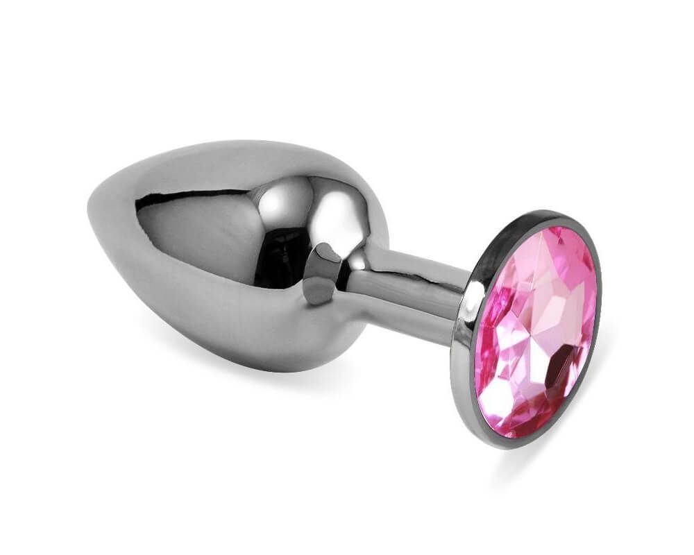 анальная пробка lovetoy малая, с розовым камнем в Воронеже