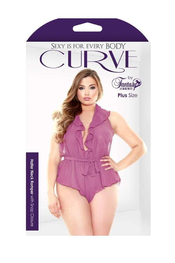 Эротическое боди fantasy lingerie halter neck romper, розовое в Воронеже