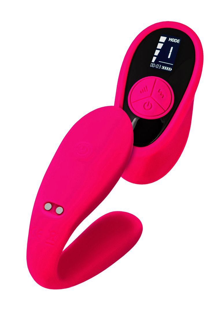 вибратор для пар eroteq prawno с пультом ду, силикон, розовый, 18 см в Воронеже