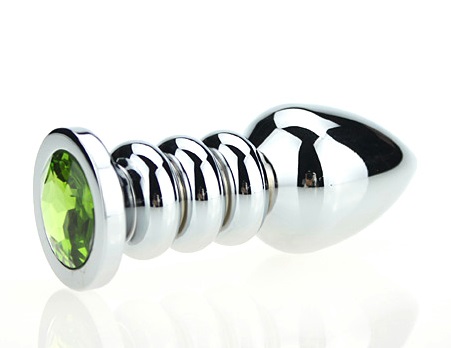 пробка металл фигурная серебро с зеленым стразом 10,3х3,8см 47423-6mm в Воронеже