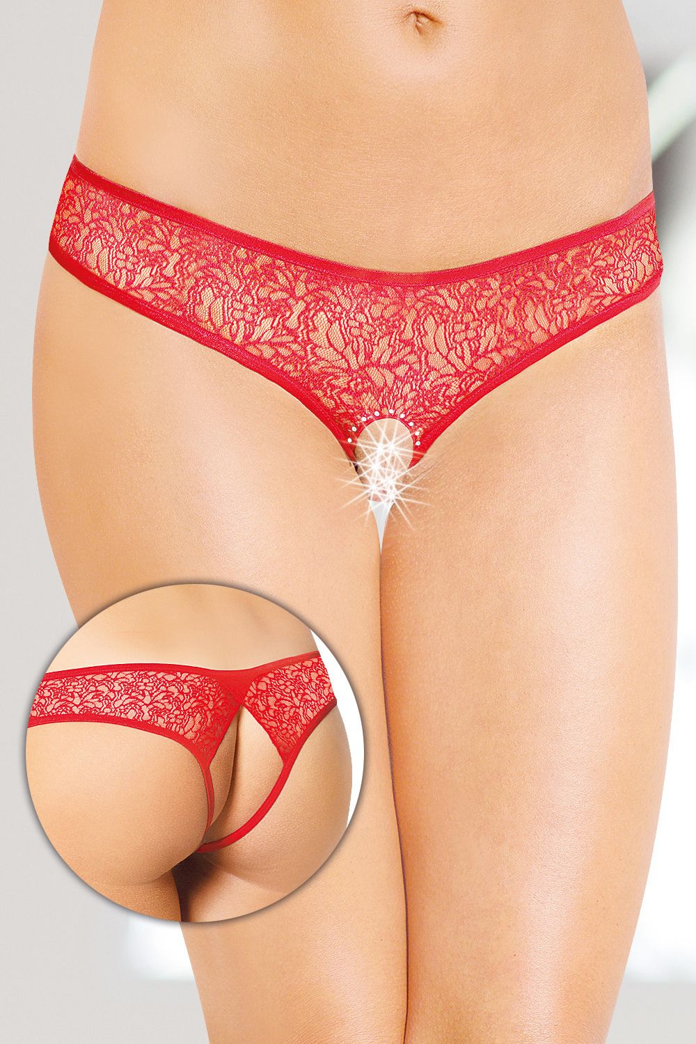 Эротическое трусики открытые softline collection, красный, m/l в Воронеже