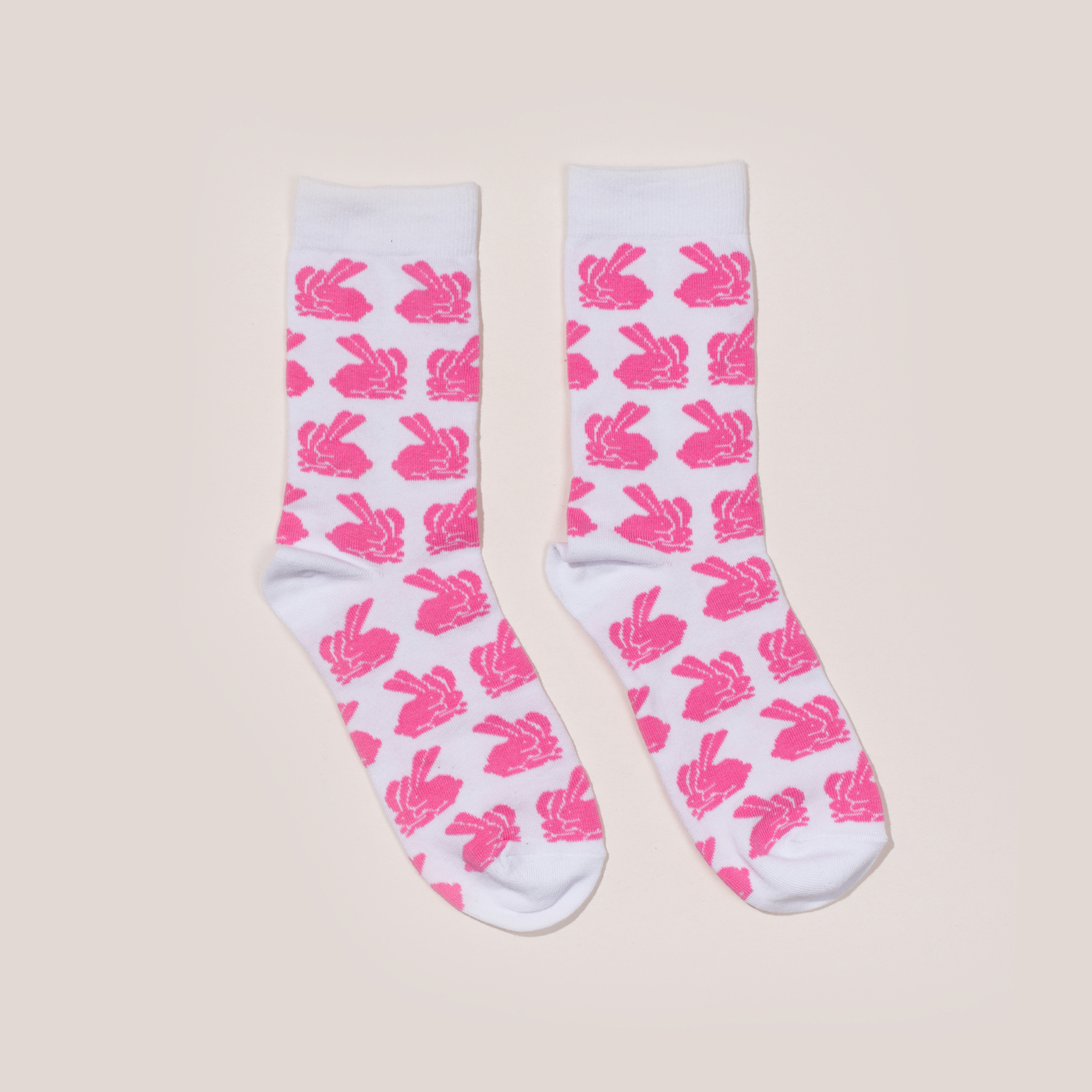 Носки PINK RABBIT женские (белые, 23-25)