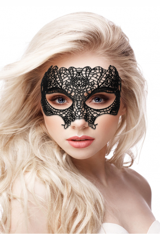 кружевная маска ручной работы на глаза princess black lace mask в Воронеже