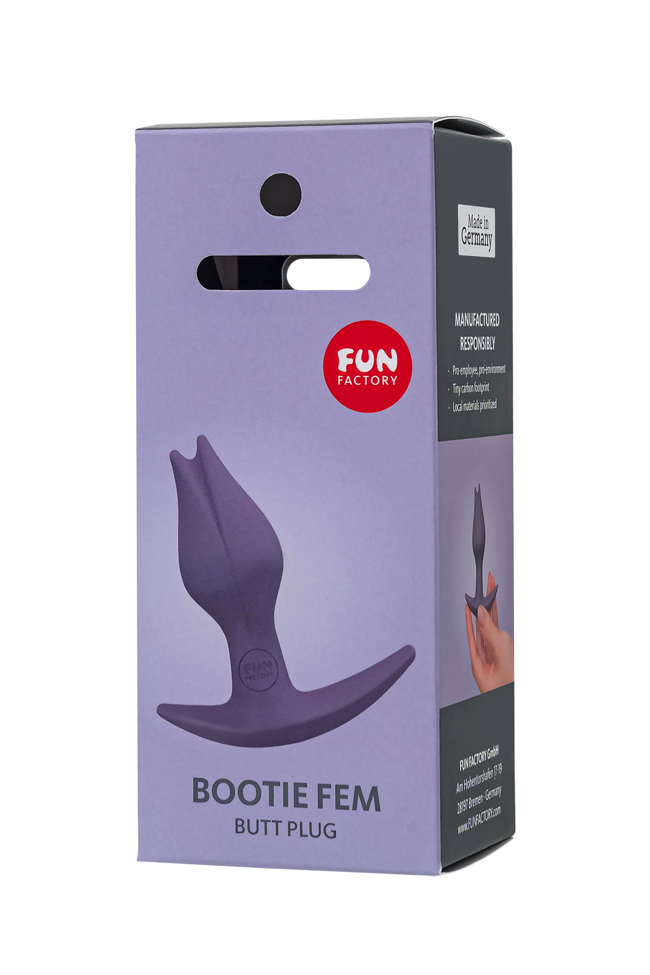 Анальная пробка для ношения FF BOOTIE FEM, пыльно фиолетовый. 25601