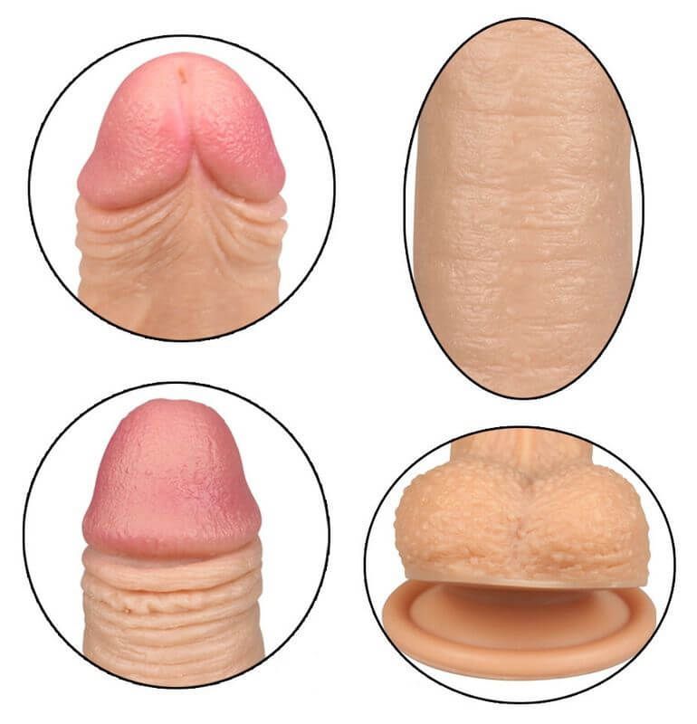 фаллоимитатор lovetoy 7 inch dual layered liquid silicone nature cock, телесный в Воронеже