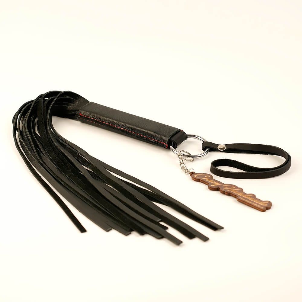 плеть классическая pinkrabbit из натуральной кожи, чёрная в Воронеже