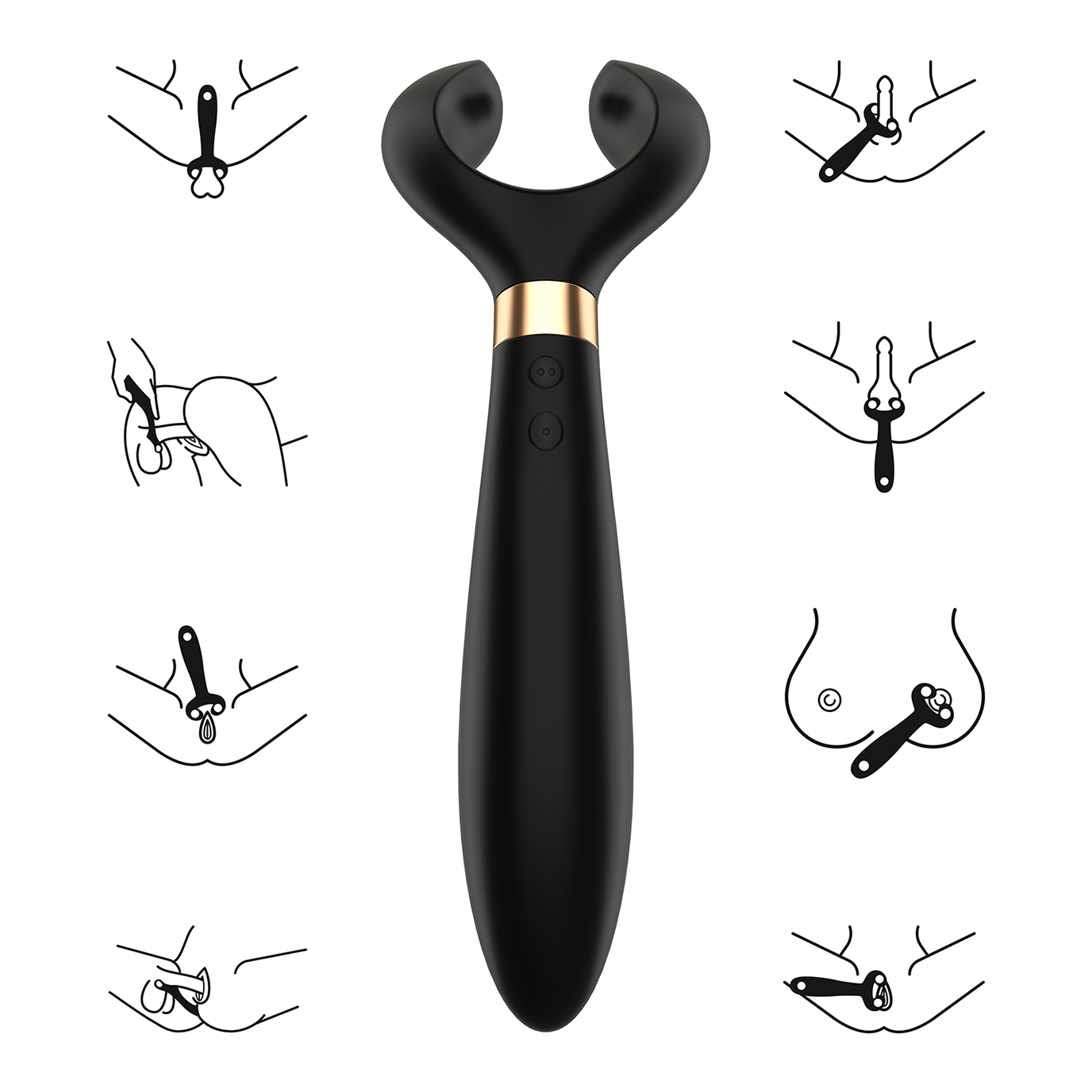 вибромассажер для пары satisfyer partner multifun 3 black 001098sa в Воронеже