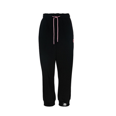Джоггеры Pink Rabbit идеальный оверсайз, черный, M/L