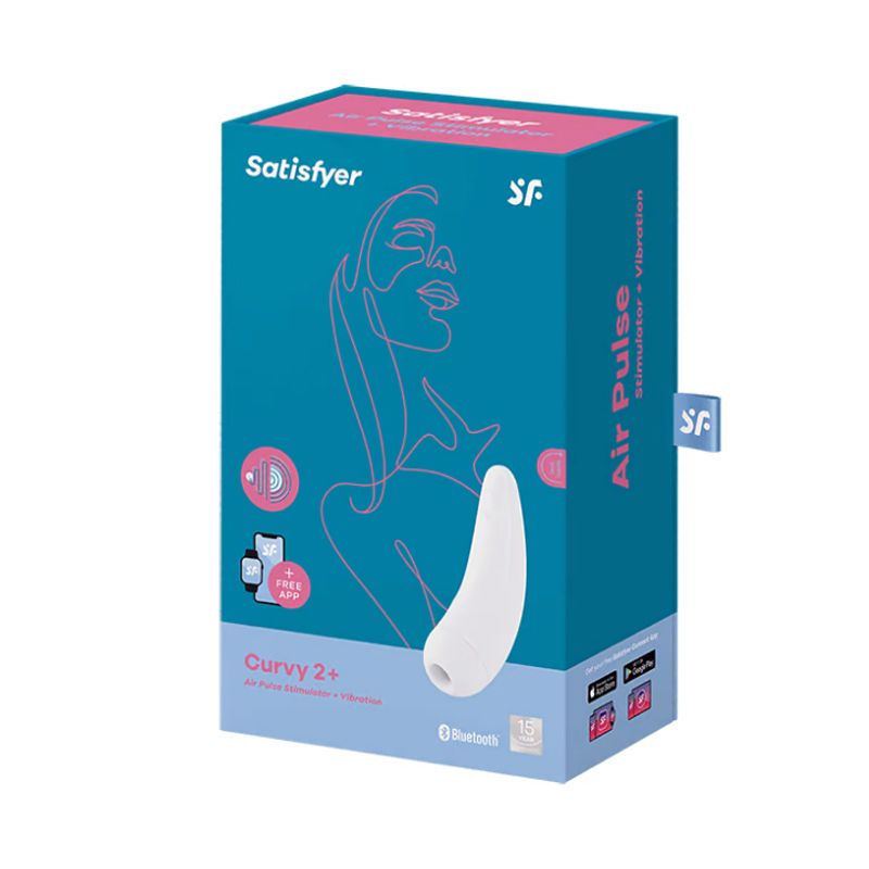 вакуум-волновой бесконтактный стимулятор клитора satisfyer curvy 2+, белый в Воронеже