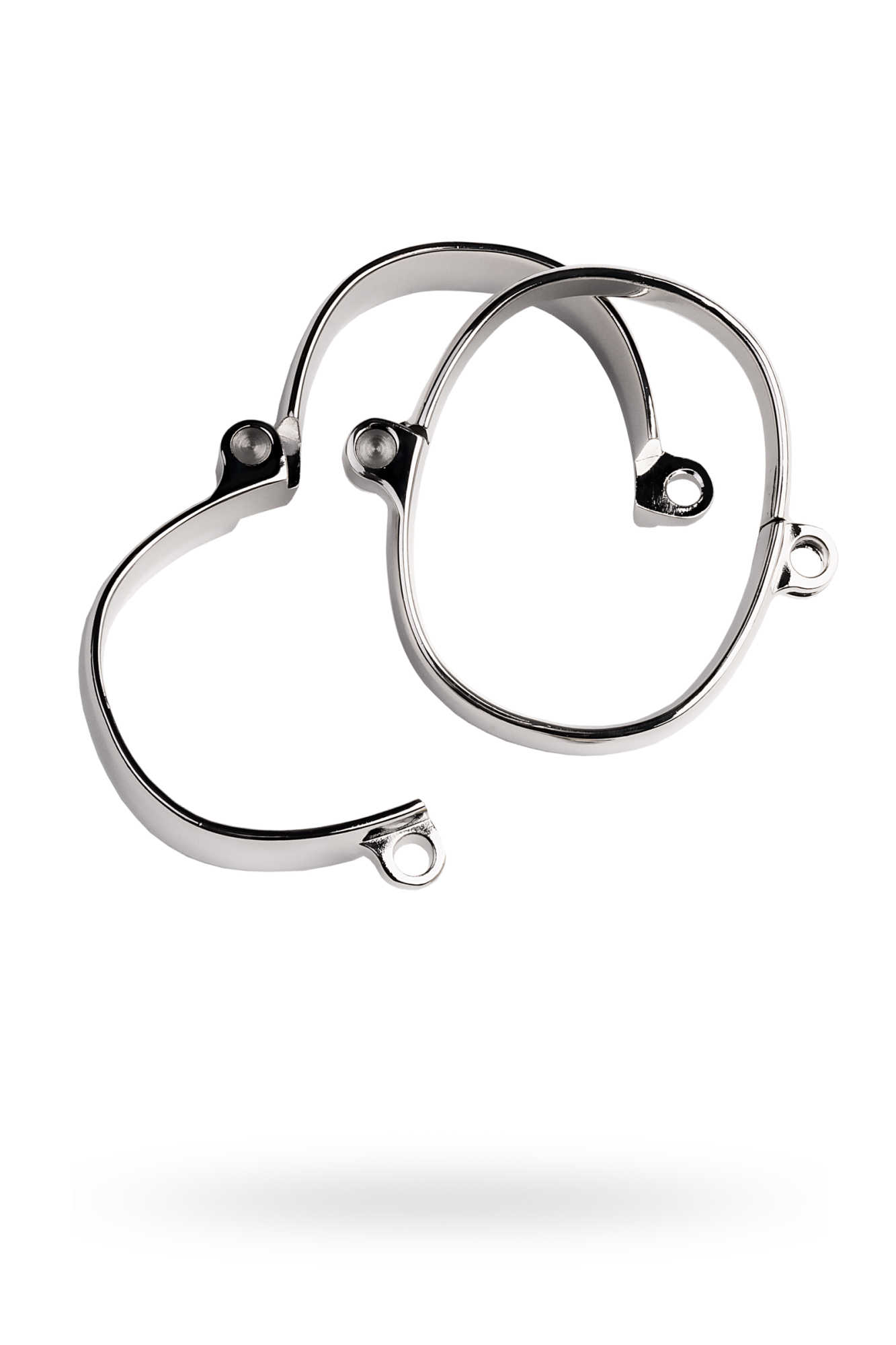 Наручники, TOYFA Metal, металл, серебристые, 11 см