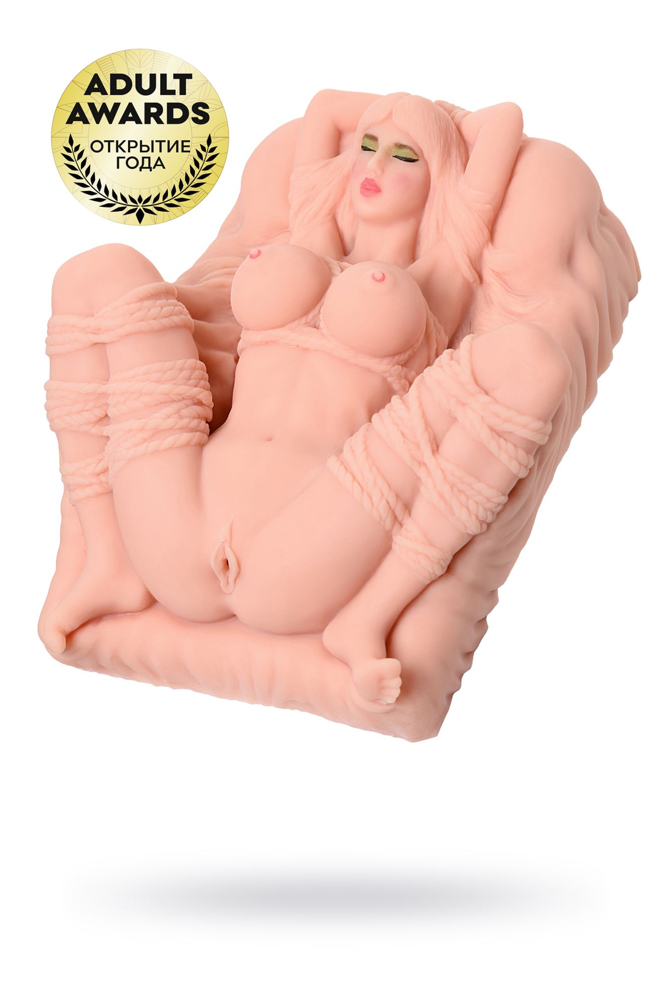 Мастурбатор реалистичный KOKOS ERICA, TPR, телесный, 18 см