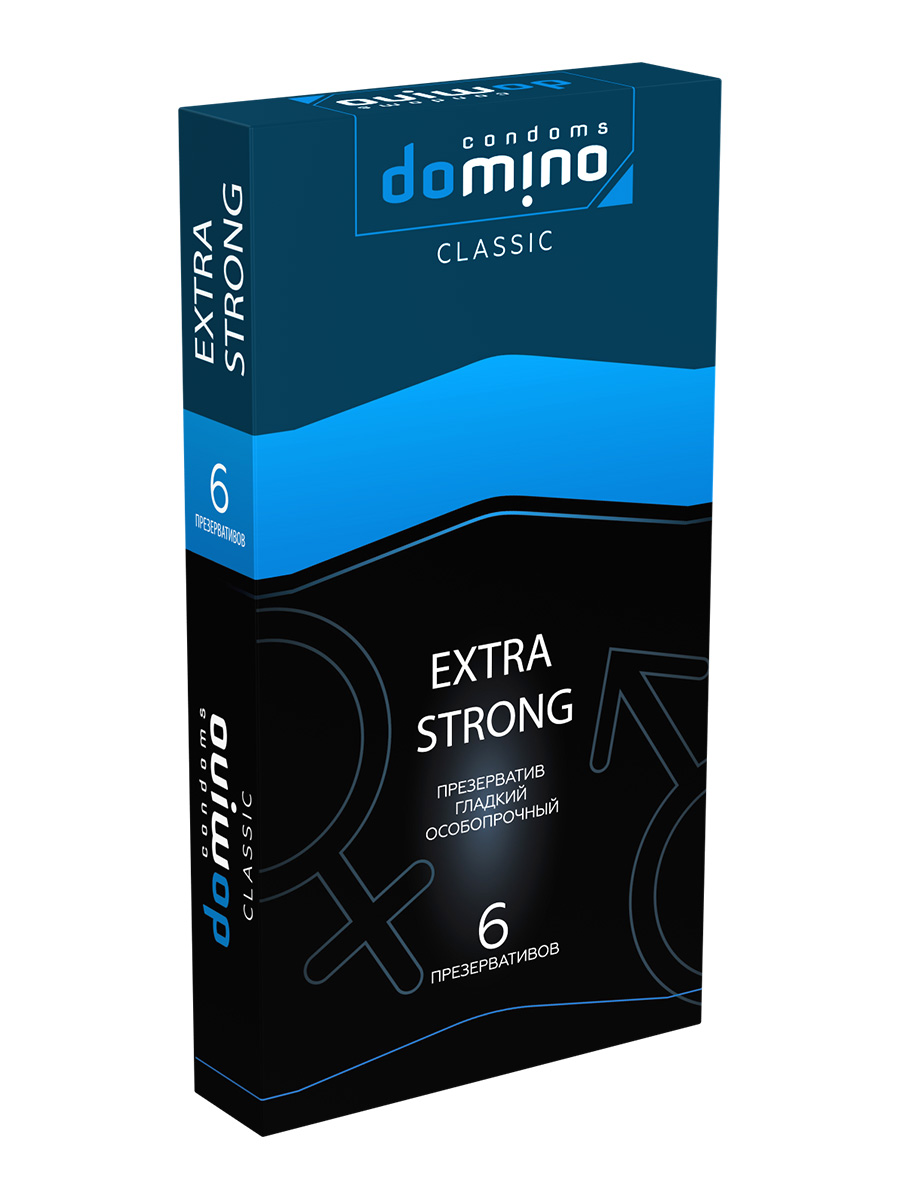 презервативы domino, classic, extra strong, латекс, 18 см, 5,2 см, 6 шт. в Воронеже