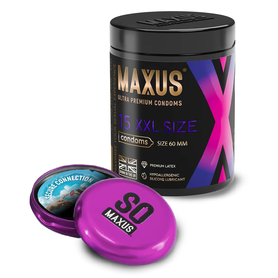 Презервативы MAXUS XXL 15шт. гладкие, увеличенные