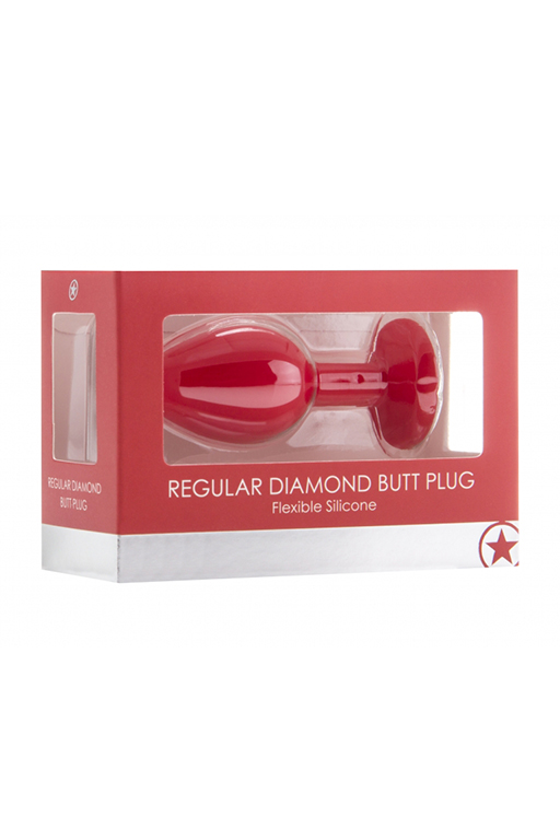 Анальная пробка с кристаллом Diamond Butt Plug (Medium)