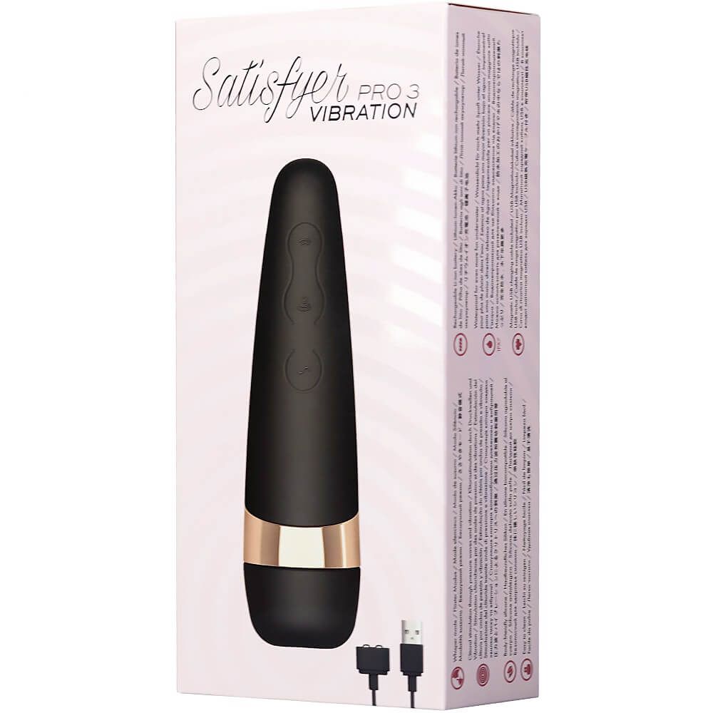 универсальный вибро-вакуумно-волновой массажер pro 3 vibration от satisfyer, чёрный в Воронеже