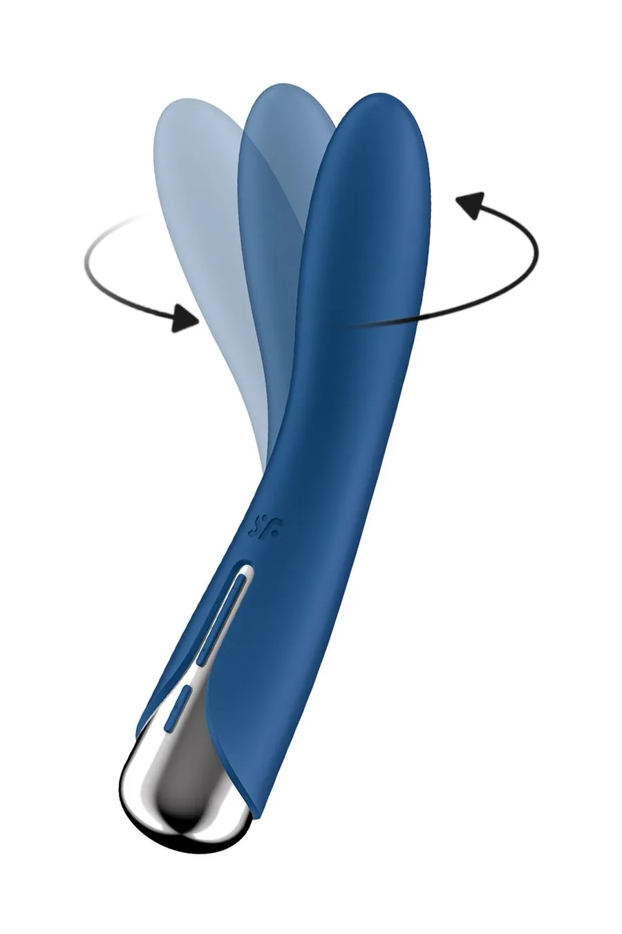 вибратор для точки g с ротацией satisfyer spinning vibe 1, силикон, синий, 17,8 см в Воронеже