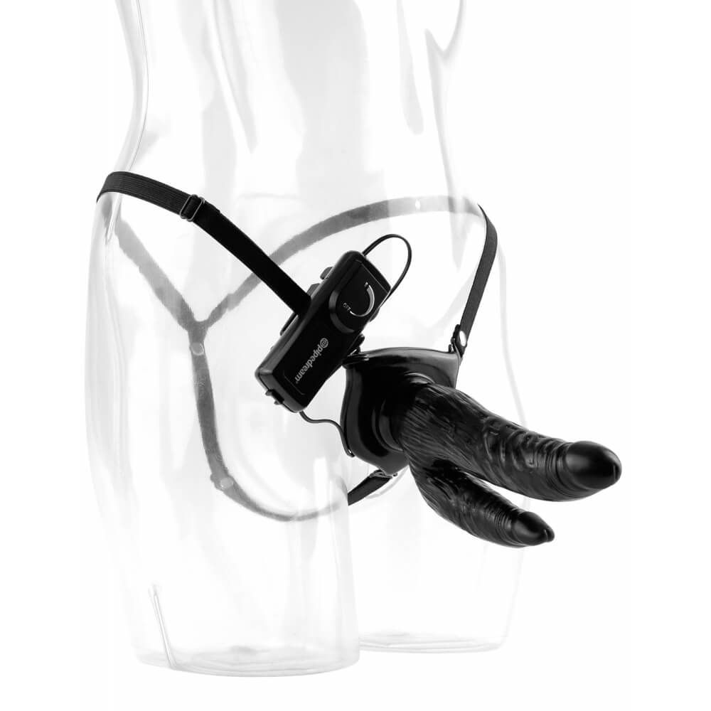 Страпон двойной Pipedream Vibrating Dual Penetrator, черный