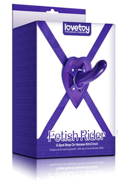 страпон lovetoy fetish rider g-spot, фиолетовый в Воронеже