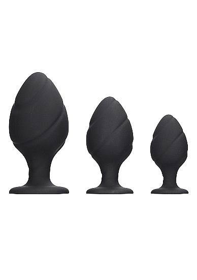 набор анальных пробок swirled butt plug set в Воронеже