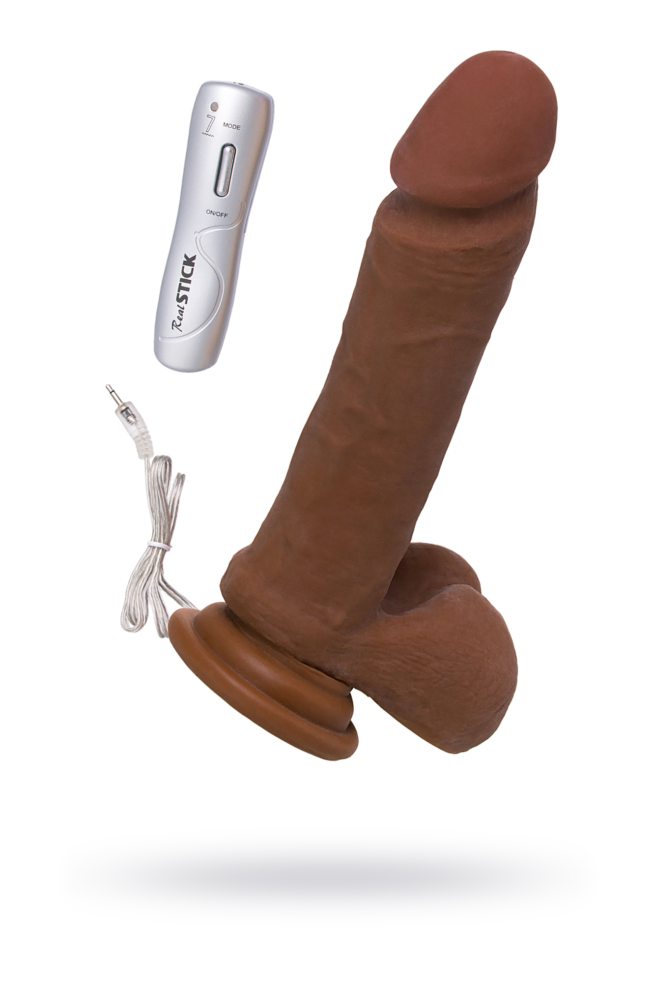 реалистичный вибратор realstick elite mulatto, коричневый, 16 см в Воронеже