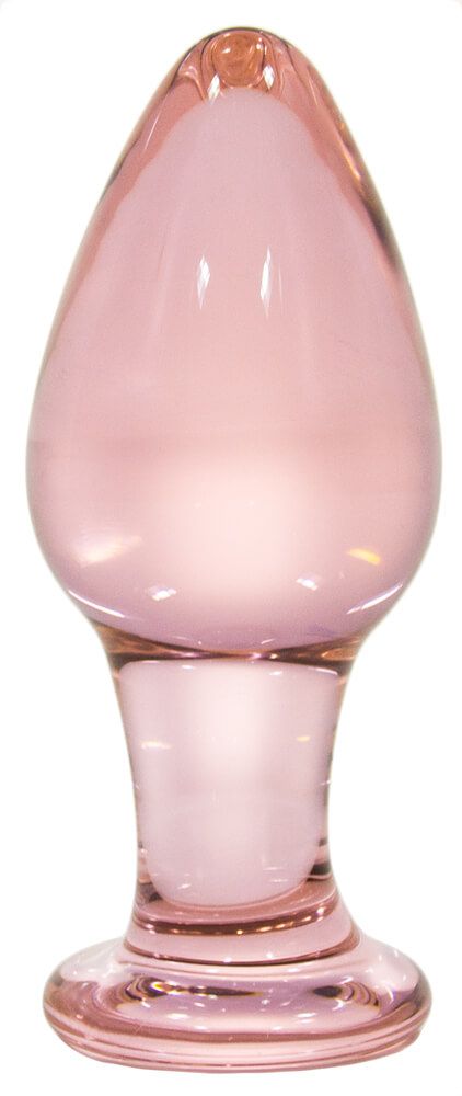 анальная пробка стеклянная arno 106, розовая в Воронеже