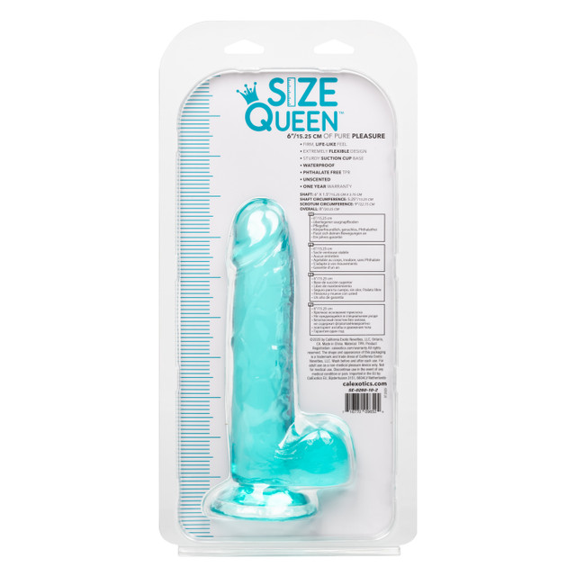 фалоимитатор size queen 6"/15.25 cm - blue в Воронеже