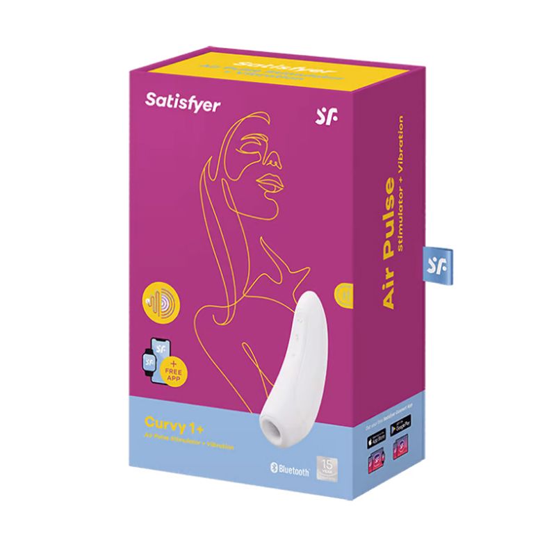 вакуум-волновой бесконтактный cтимулятор satisfyer curvy 1+, белый в Воронеже