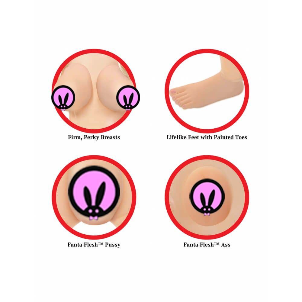 кукла pipedream hannah harper life-size love doll, телесная в Воронеже