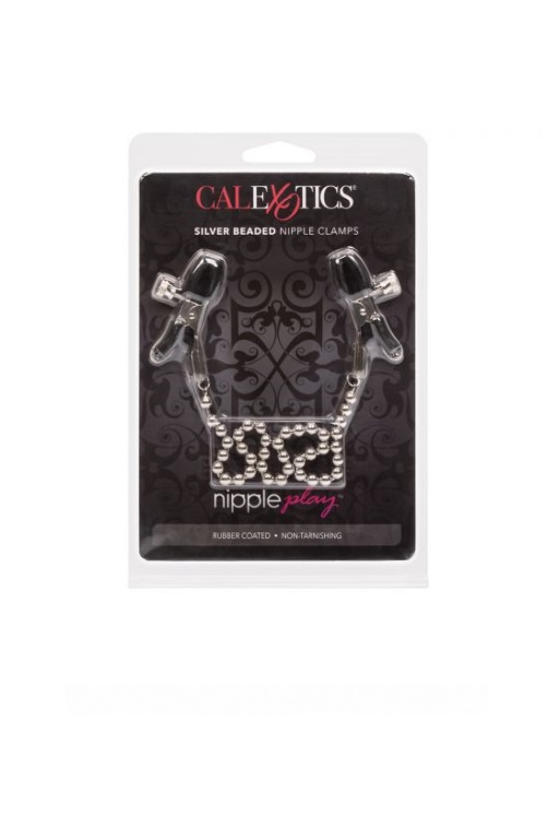 зажимы-прищепки (украшения) для сосков с цепочкой silver beaded nipple clamps в Воронеже