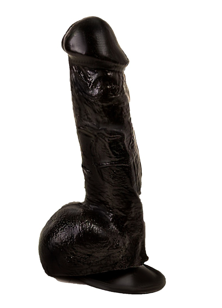 Фаллоимитатор на присоске черный 401200ru