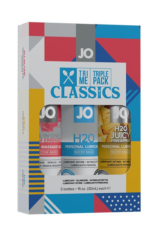 Набор из 3 лубрикантов System JO Tri-Me Triple Pack - Classics