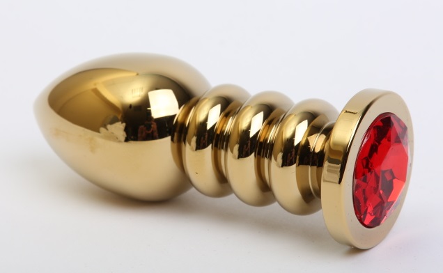 пробка металл фигурная золото с красным стразом 10,3х3,8см 47424-2mm в Воронеже