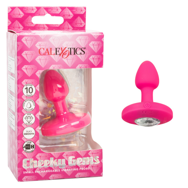Перезаряжаемая анальная вибропробка Cheeky Gems Small Rechargeable Vibrating Probe
