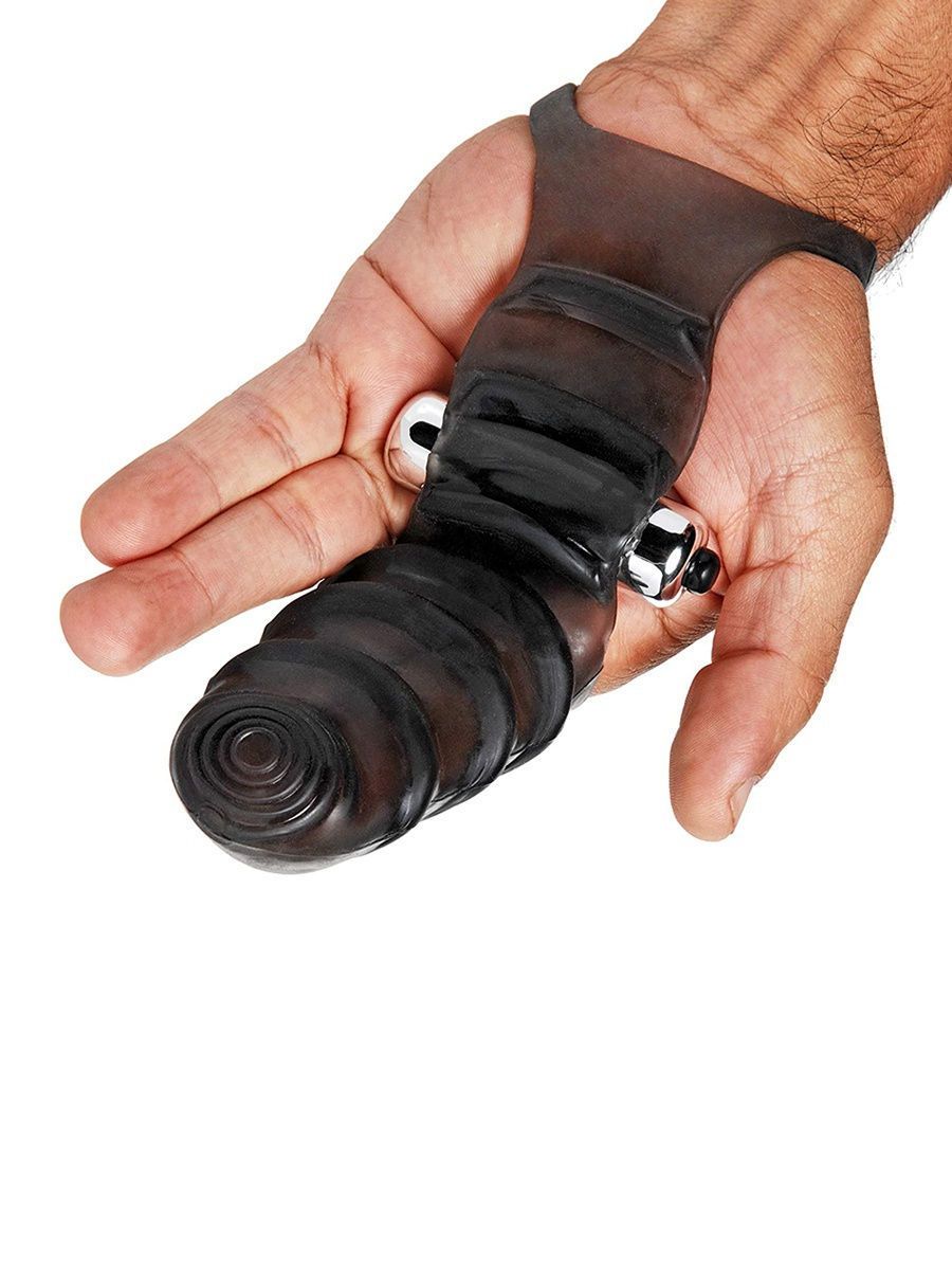 насадка на палец master series для стимуляции точки g, чёрная в Воронеже