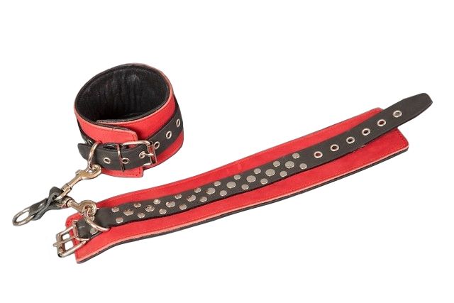 Наручи декоративные Подиум на мягкой подкладке, красные