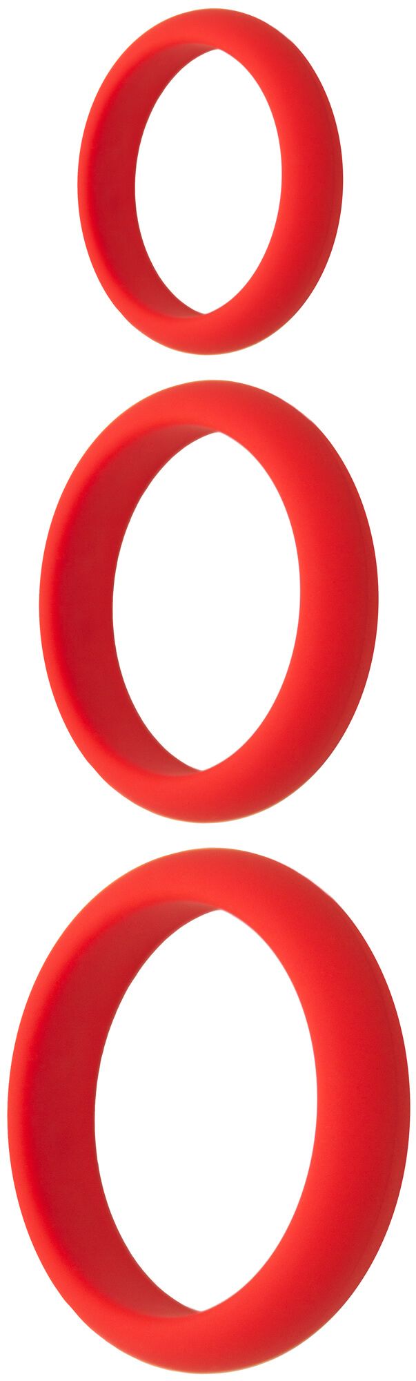 набор эрекционных колец juicy toyz 3 шт, красный в Воронеже