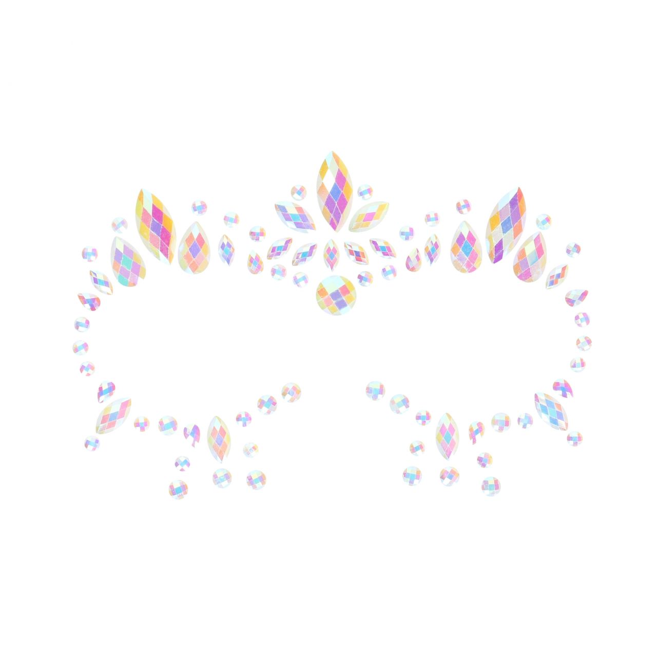 декоративное украшение (камни) на клеевой основе body jewelry stickers - face - glow in the dark - o в Воронеже