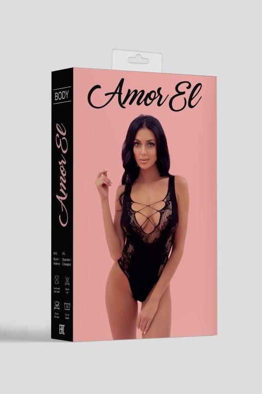 Эротическое боди amor el (s/l), черный в Воронеже