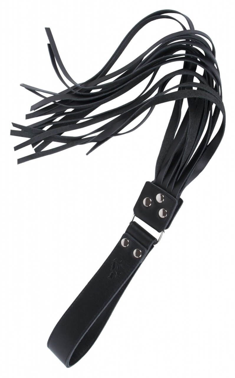 флоггер-кисть tm fire horse кожаный, чёрный в Воронеже