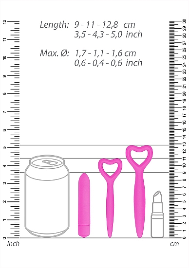 набор вагинальных расширителей с вибропулей silicone vaginal dilator set в Воронеже