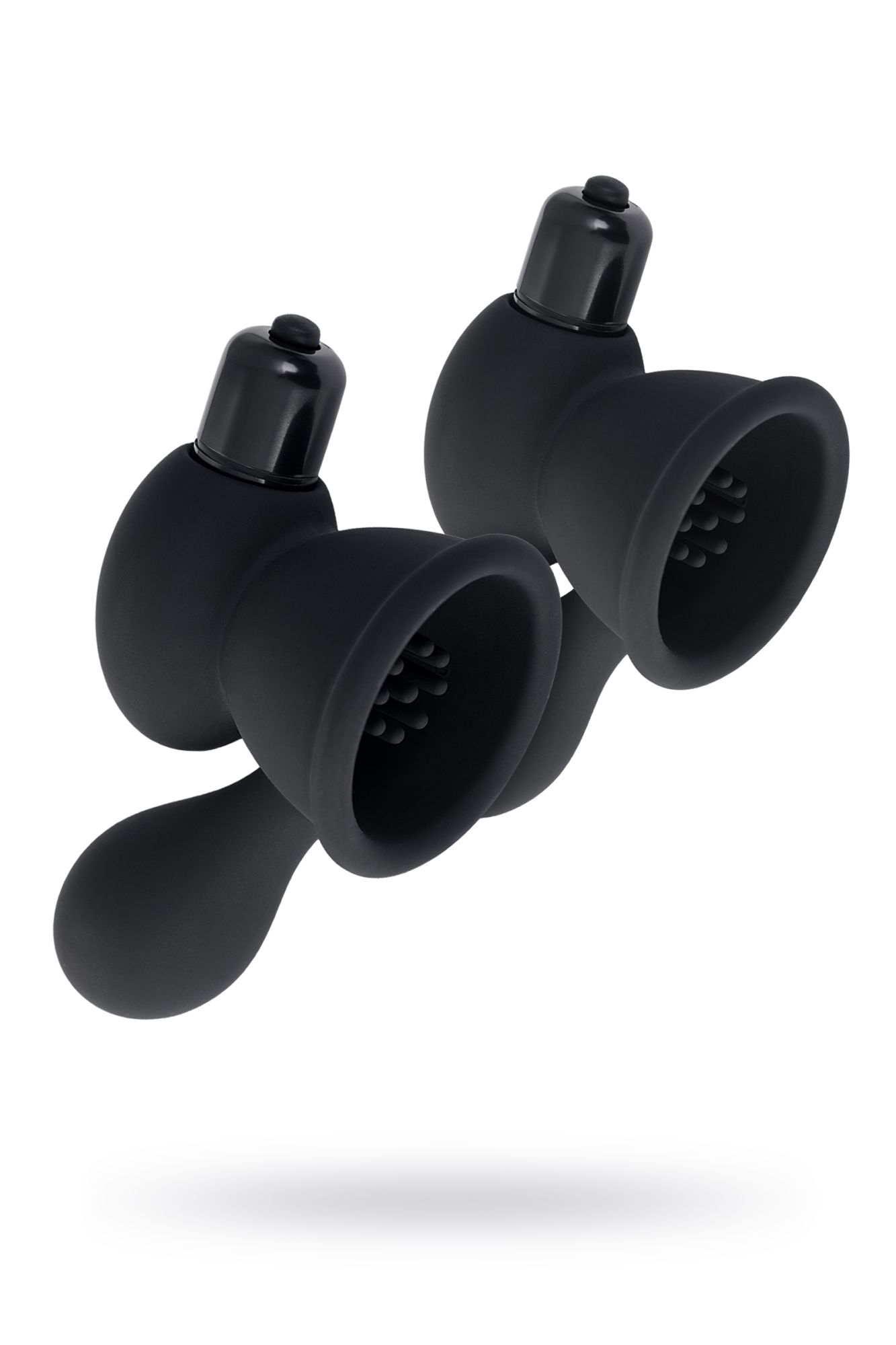 вибромассажер для сосков toyfa,силикон, черный в Воронеже