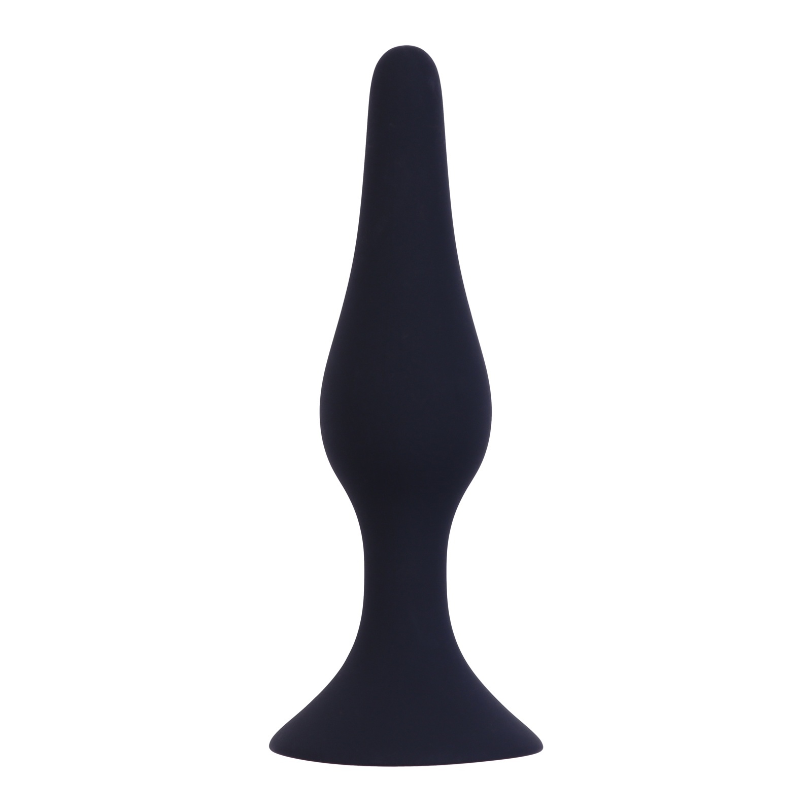 анальная пробка, оки-чпоки, конус, soft силикон, 11,5 х 2,8 см, черный  в Воронеже