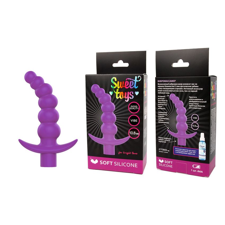 вибромассажёр sweet toys, фиолетовый в Воронеже