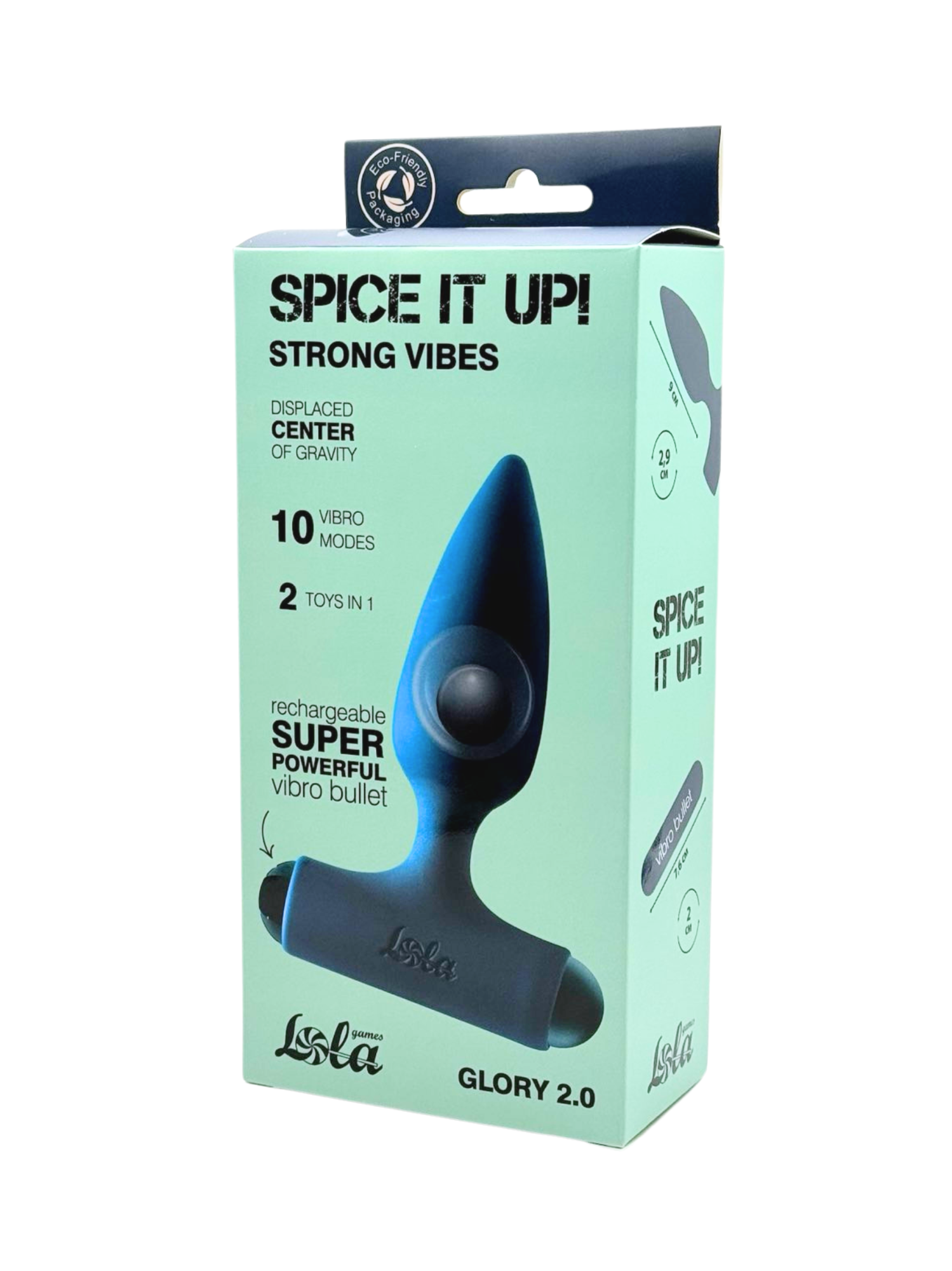 Анальная пробка с перезаряжаемой вибропулей Spice it Up Glory 2.0 8015-05lola