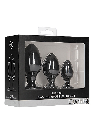 Набор анальных пробок Diamond Shape Butt Plug Set
