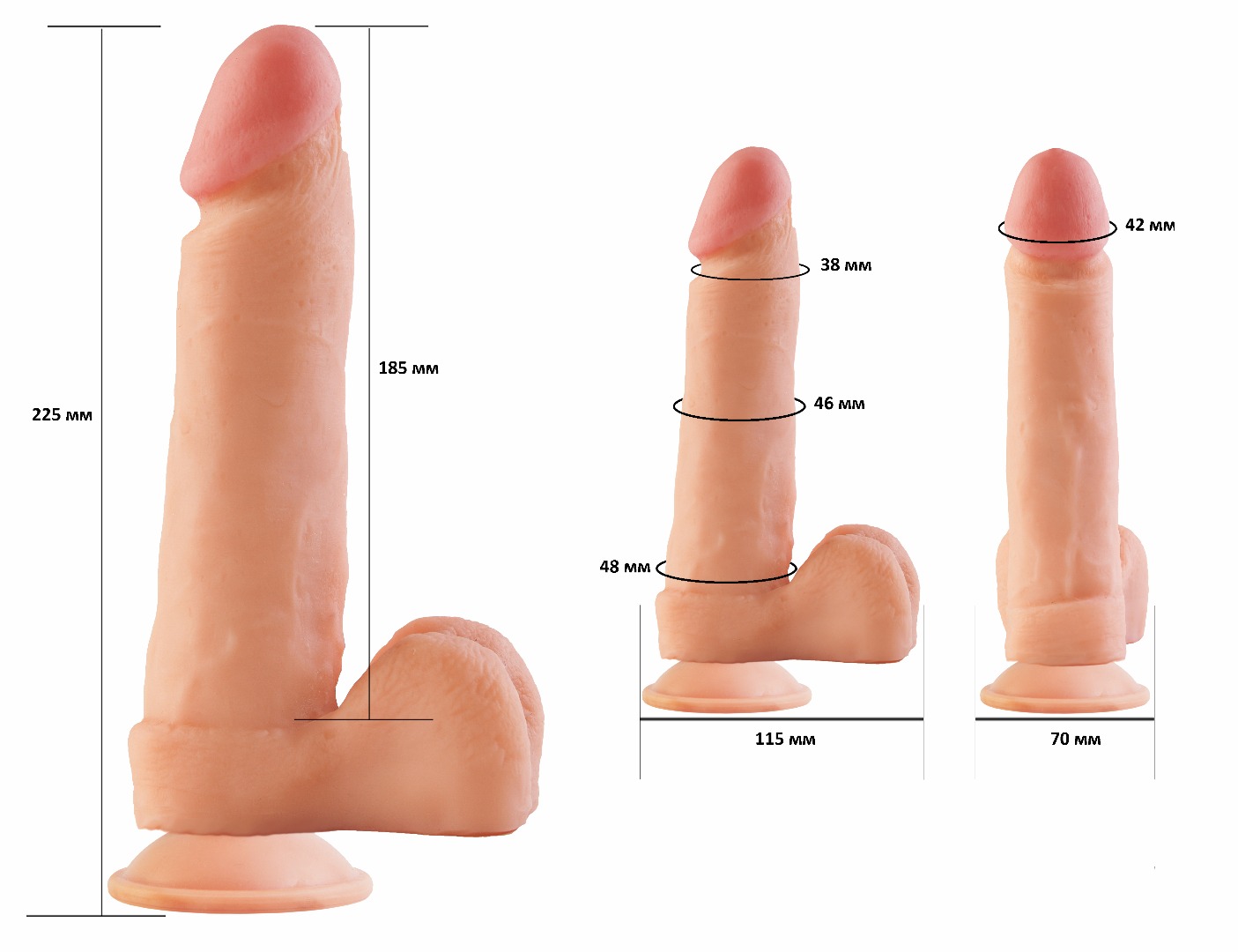 фаллоимитатор неоскин на присоске best cock 8" 591503ru в Воронеже