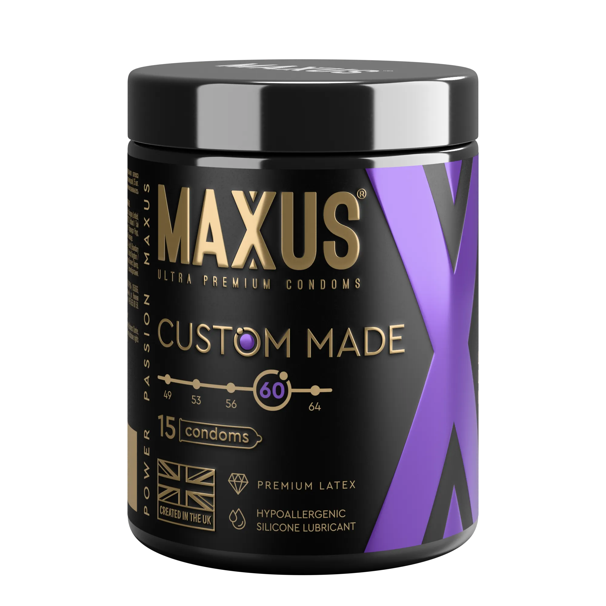 MAXUS Презервативы Custom Made 60 гладкие X-Edition, 15 шт.