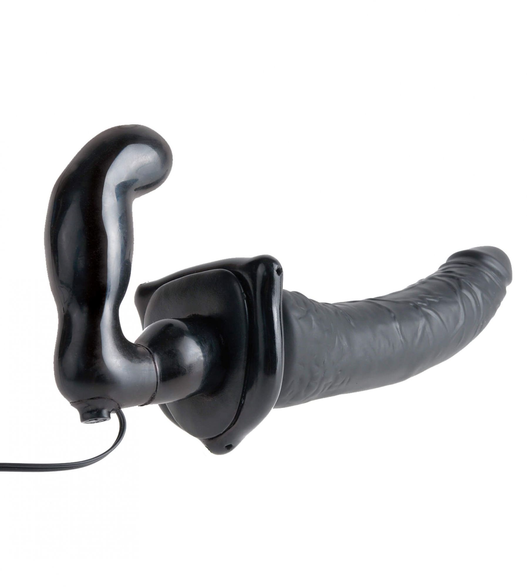 Страпон PipeDream Deluxe Vibrating Penetrix Strap-On, черный